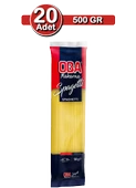Oba Spagetti Makarna 500 g x 20 Adet | Uzun Süreli Stok Paketi - 1