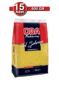 Oba Tel Şehriye Makarna 500 g x 15 Adet | Kalabalık Sofra Paketi - 1