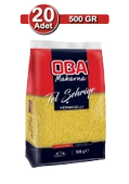 Oba Tel Şehriye Makarna 500 g x 20 Adet | Toplu Kullanım Paketi - 1