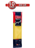 Oba Spagetti Makarna 500 g x 10 Adet | Uzun Süreli Stok Paketi - 1