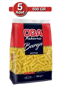 Oba Burgu Makarna 500 G X 5 Adet | Ev Tipi Çoklu Paket thumbnail 1