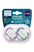 Philips Avent Ultra Air Gece Emziği 6-18 Ay 2'li Kız Scf376/14 - 2