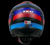 Sway X1-X Seul Track Modüler Full Face Çene Sökülebilen Motosiklet Kaskı 2XL Beden Siyah Kırmızı thumbnail 4