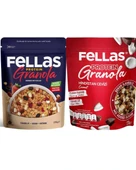 Protein Granola -Hindistan Cevizi 270g- Kırmızı Meyveler 270g 2'li Set - 1