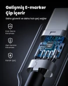 UGREEN USB-C 100W 3A QC PD Silikon Örgülü Hızlı Şarj Kablosu, 1 Metre, Beyaz, 15267 - 6