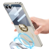 Galaxy Z Flip 7 Kılıf M-safe Şarj Özellikli Kıpta Yüzüklü Flip Sert Kılıf thumbnail 9