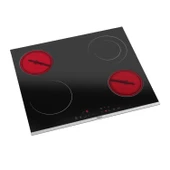 Ferre MS263 Siyah Vitroseramik Elektrikli Ocak 60 Cm, Çift Halkalı (Dual) Pişirme Gözlü thumbnail 2