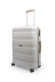 Artemis Polipropilen PP Kırılmaz 2'li Valiz Seti Büyük ve Kabin Boy - Gri thumbnail 2
