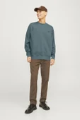 Jack & Jones Erkek Mavi Sweat 12261386 - 4