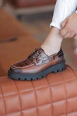 Shoetyle - Taba Hakiki Deri Bağcıklı Erkek Günlük Ayakkabı 115-K512 thumbnail 2