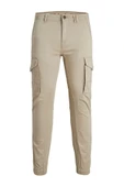 JACK JONES Erkek BEJ Cargo Pantolon 12199184 thumbnail 5