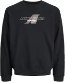 Jack Jones Erkek Siyah Sweat 12282791 - 1