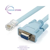 USB Konsol Kablosu RJ45 Cat5 Ethernet RS232 Db9 Com Bağlantı Noktası Seri Dişi Rollover Yönlendiriciler Ağ Adaptör thumbnail 2