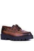 Shoetyle - Taba Hakiki Deri Bağcıklı Erkek Günlük Ayakkabı 115-K512 thumbnail 6
