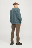 Jack & Jones Erkek Mavi Sweat 12261386 - 5