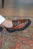 Shoetyle - Taba Hakiki Deri Bağcıklı Erkek Günlük Ayakkabı 115-K512 thumbnail 4