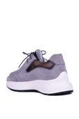 Shoetyle - Gri Hakiki Süet Deri Bağcıklı Erkek Günlük Ayakkabı 115-K525 thumbnail 4