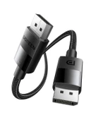 UGREEN 8K 60Hz Displayport - Displayport 1.4 Örgülü Kablo 2 Metre, Siyah, 80392 - 1