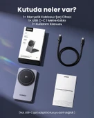 UGREEN 2'si 1 Arada 30W Magnetik Wireless Kablosuz Şarj Cihazı, Siyah, 45023 - 5