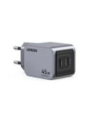 UGREEN Nexode Pro 45W GaN Hızlı Şarj Cihazı USB-C QC PD 2xUSB-C, Uzay Grisi, 35008 - 1
