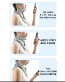 Dik Durmak İçin Eğimi Ayarlanabilir Boyun Destek Yastığı - Dik Durma Yastığı - Dik Durma Korsesi thumbnail 2