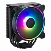 Cooler Master Hyper 212 Halo ARGB AM5/1700P Siyah İşlemci Hava Soğutucu thumbnail 2