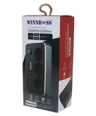 TERMAL AKIM KORUMALI 2.1A 3LÜ PRİZ 3XUSB 2MT ANAHTARLI UZATMA KABLO SİYAH (5232) - 1