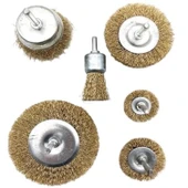 Buffer® 6'lı Pimli Tel Fırça Seti Pas Yağ Kir Boya Yapışkan Çözücü thumbnail 1