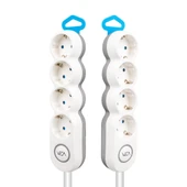 4LÜ 1.5 METRE KABLOLU ANAHTARLI GRUP PRİZ (5232) - 2