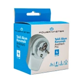 16816 TEKLİ BEYAZ ANAHTARLI AKIM KORUMALI PRİZ (10A-2510W) (İNTERNET SATIŞI 100 TL ALTI YASAK) (5232) - 3
