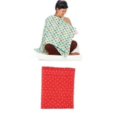 Buffer® Kullanışlı Kemerli Yıldız Desenli Bebek Emzirme Önlüğü Örtüsü - 1