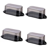 Kilitli Plastik Kapaklı Kahvaltılık Tereyağlık Peynirlik Erzak Saklama Kabı Ap-9428 thumbnail 7