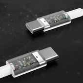 Apple 15/15 Pro Type-C to Type-C Hasır Örgü Hızlı Şarj Kablosu (1m) thumbnail 3