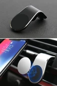 ® Havalanndırma Izgarasına Takılabilen Mandallı Mıknatıslı Oto Araç Içi Manyetik Telefon Tutucu thumbnail 7