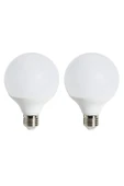 15watt E27 Duylu 6500kelvin Beyaz Işık 1350lümen A Enerji G95 Led Glop Ampul 2 ADET - 1