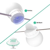 Nostalji Hollywood Tarzı 10lu Makyaj Masası Aynası Beyaz Led Işıklı Lamba USB thumbnail 6