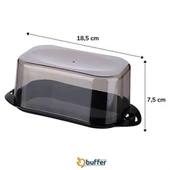 Kilitli Plastik Kapaklı Kahvaltılık Tereyağlık Peynirlik Erzak Saklama Kabı Ap-9428 thumbnail 2