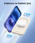 UGREEN 5.000 mAh MagSafe 15W Wireless Powerbank Bej, 25207 - 4