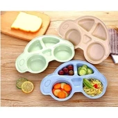 Buffer® Bebekler İçin Araba Şeklinde Sevimli Mama Tabağı Çocuk Tabldot - 3