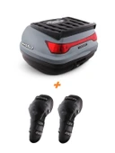 WOGEN WG52 ARKA ÇANTA 52 L BASİC (NARDO GRİ) + KARBON DİZLİK HEDİYELİ - 1