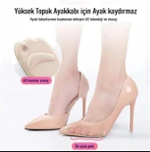 3B Trend Siyah Sünger Ayakkabı Padi Metatarsal Yüksek Topuklu Ayakkabı Spor Babet Koku Yapmaz Ped - 4