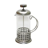 FRENCH PRESS 350ML CAM BİTKİ SÜZGEÇİ METAL KAFES - KAPAK (5232) - 1