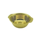 23CM   GOLD  PASLANMAZ METAL  SEPET  SÜZGEÇ  KENDİNDEN KULPLU (5232) - 1