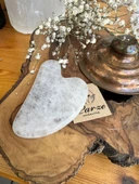 Kristal Kuvars Doğal Taş Gua Sha - 1