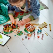 LEGO Friends Macera Kampı Şirin Kulübeler 42624-7 Yaş ve Üzeri Kız ve Erkek Çocuklar için 3 Mini Bebek ve 1 Tilki Figürü - 5