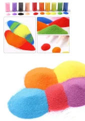 Hayal Sepeti Kum Boyama kumu 10 FARKLI RENK BİRDEN - ÜCRETSİZ KARGO thumbnail 1