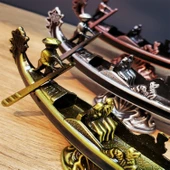 Metal Dekoratif Venedik Kayık 1 Adet - 2