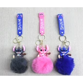 Ponponlu Stitch Anahtarlık Alk4245 - 1
