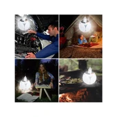 P-038 Solar Güneş Enerji Ve Usb Sarjli 5 Kanatlı - 2