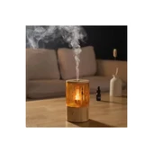 Mum Işığı Görünümlü Taşınabilir 125ml Kapasiteli Işıklı Aroma Yayıcı Hava Nemlendirici - 1